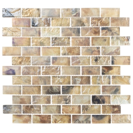 Andova Tiles SAMPLE-Zalo 1-in. x 2-in. Brick Joint Glass Wall & Floor Mosaic Tile SAM-ANDZAL610